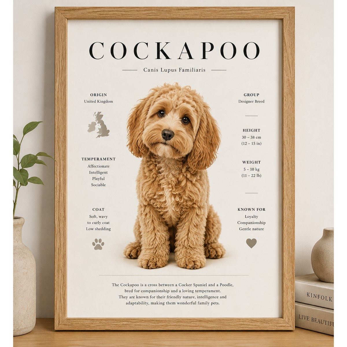 Cockapoo Framed Poster