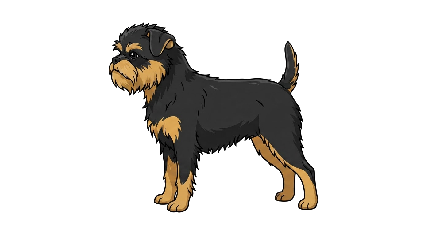 Illustration of a Black and tan coat