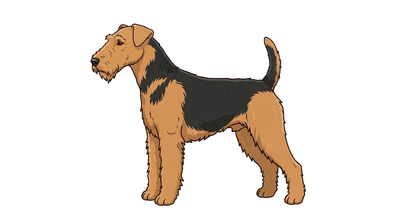 Illustration of a Black and tan coat