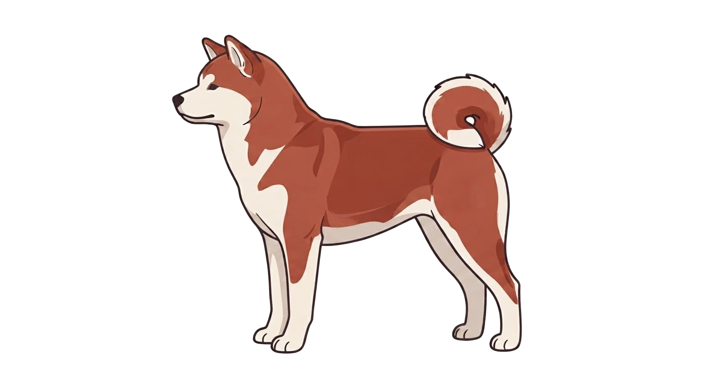 Illustration of a Red fawn coat