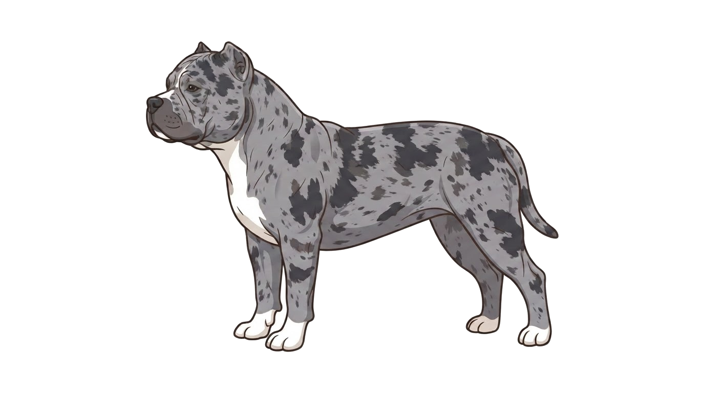 Illustration of a Merle coat