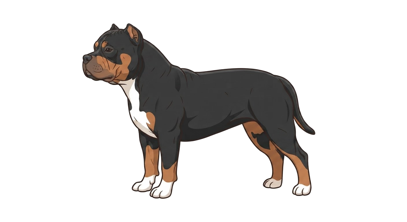 Illustration of a Tri-colour coat