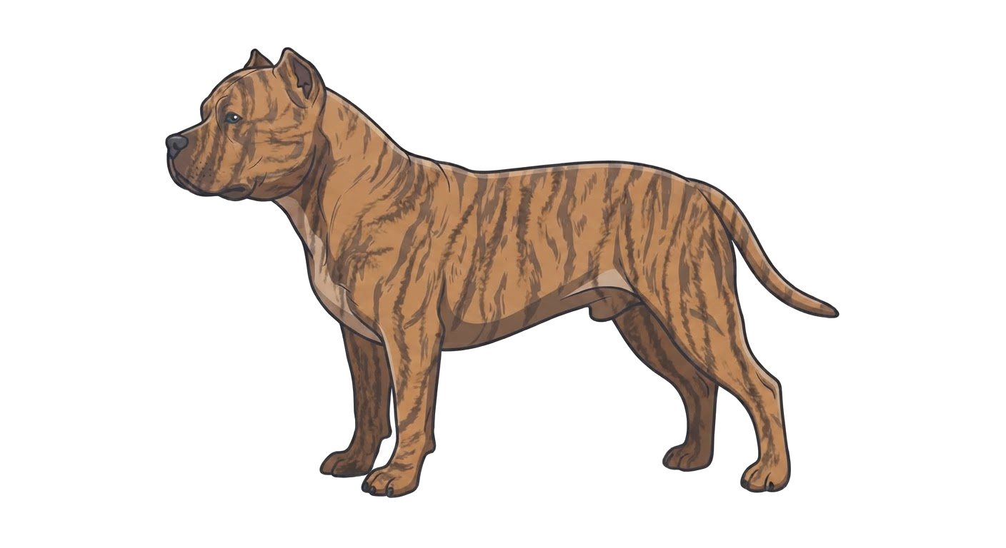 Illustration of a Brindle coat