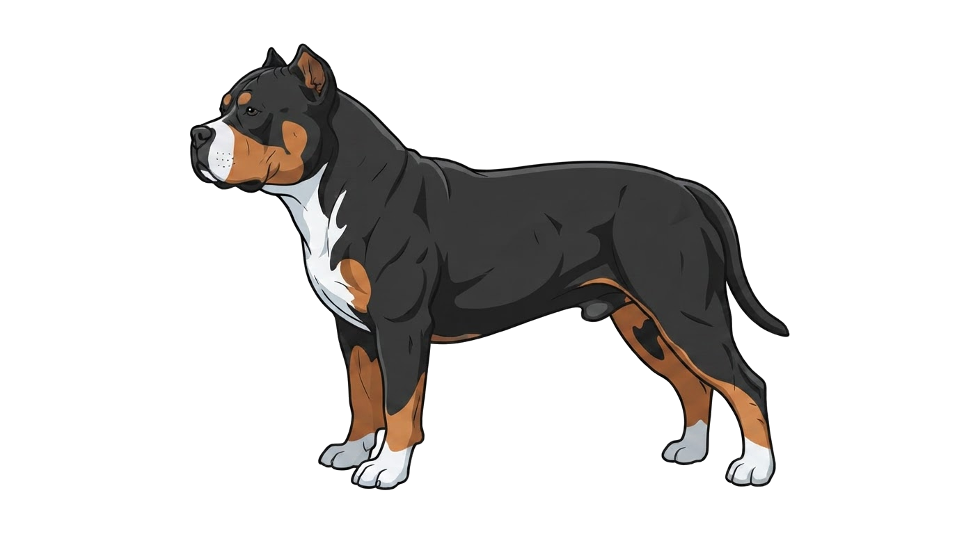 Illustration of a Tri-colour coat