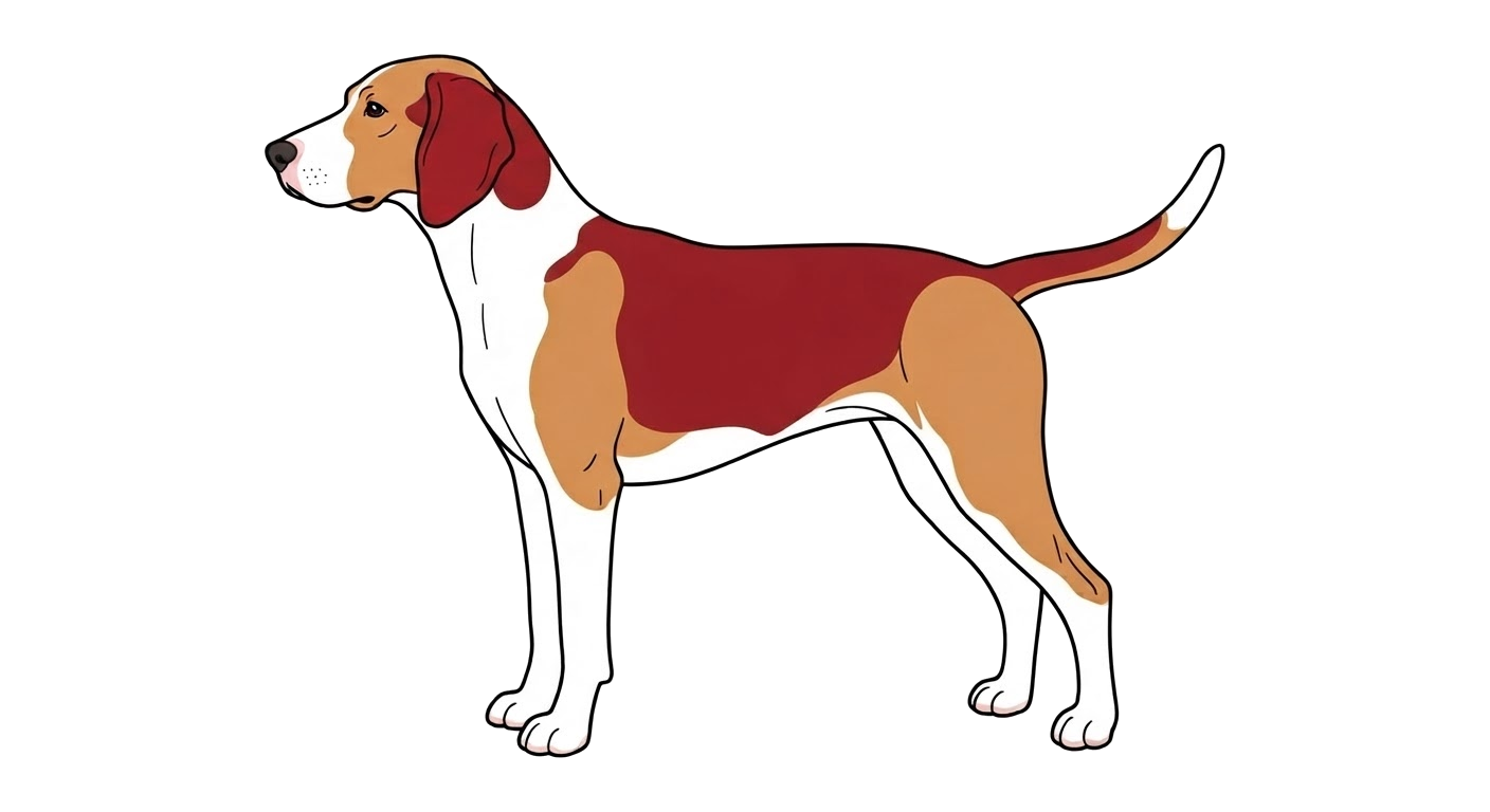Illustration of a Red & White coat