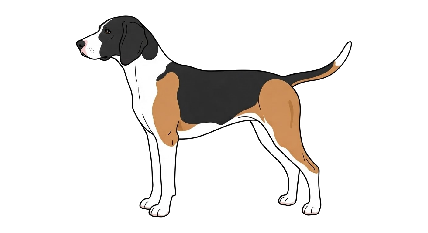 Illustration of a Tricolour coat