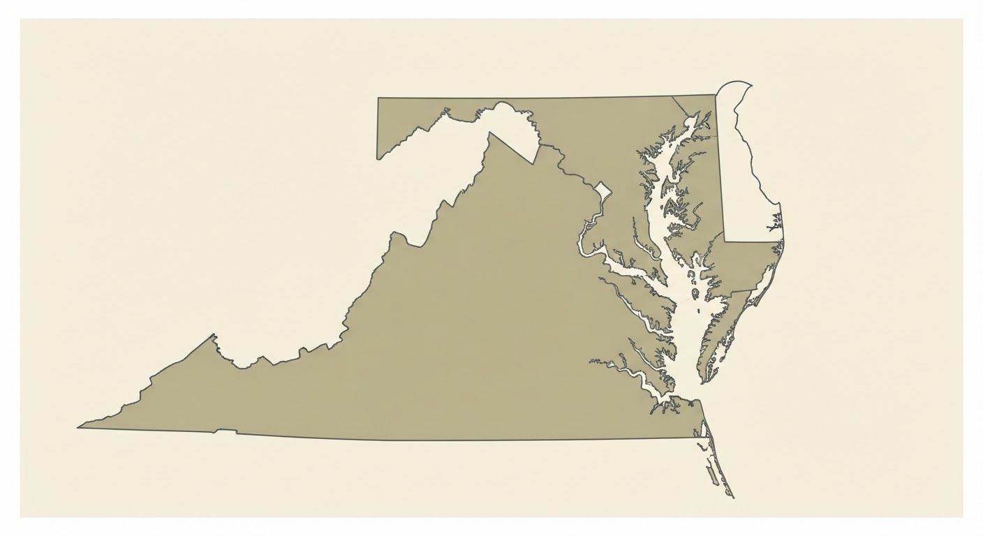 Illustrated map showing the origin of the American Foxhound