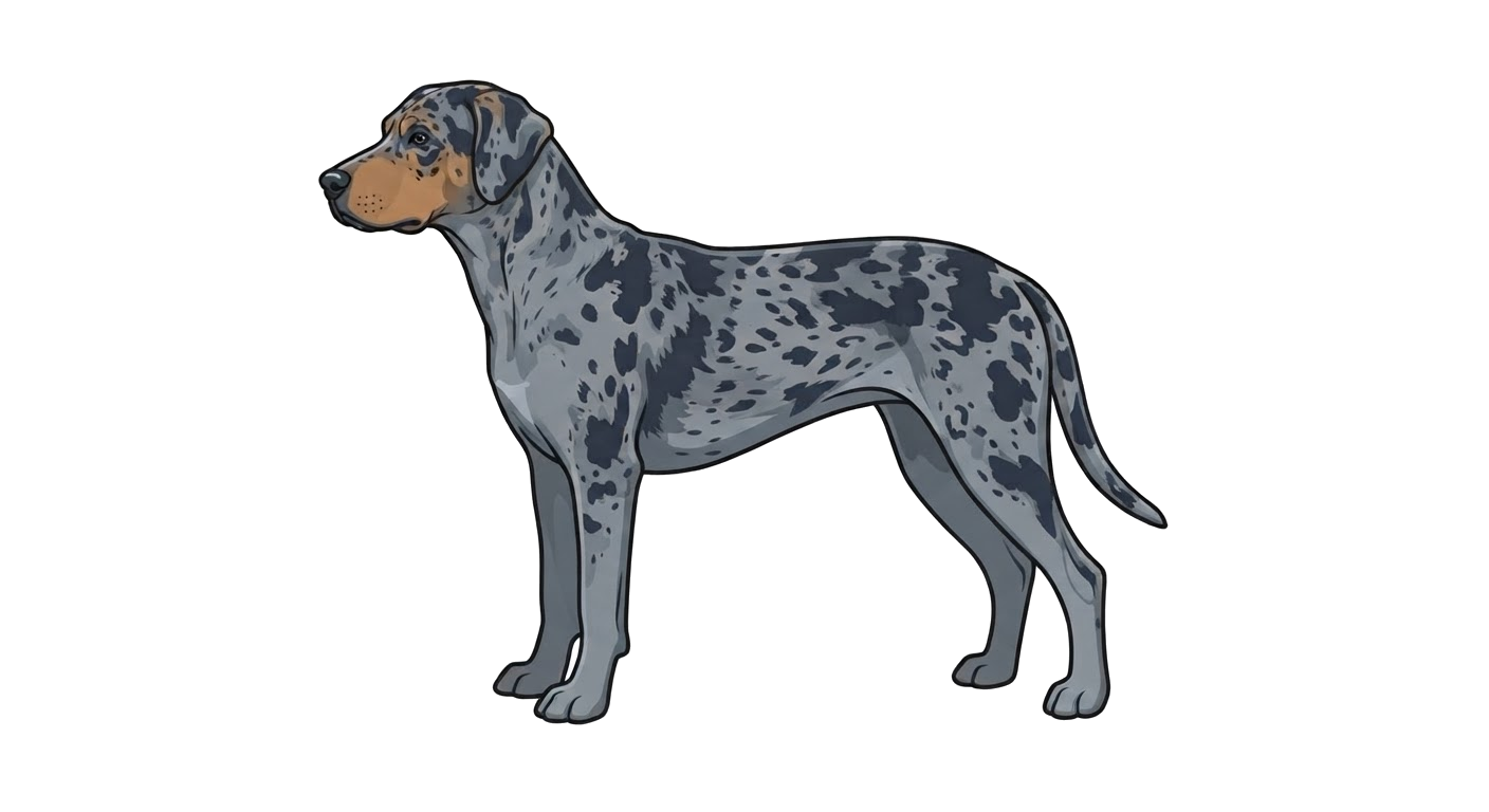 Illustration of a Blue & Leopard coat