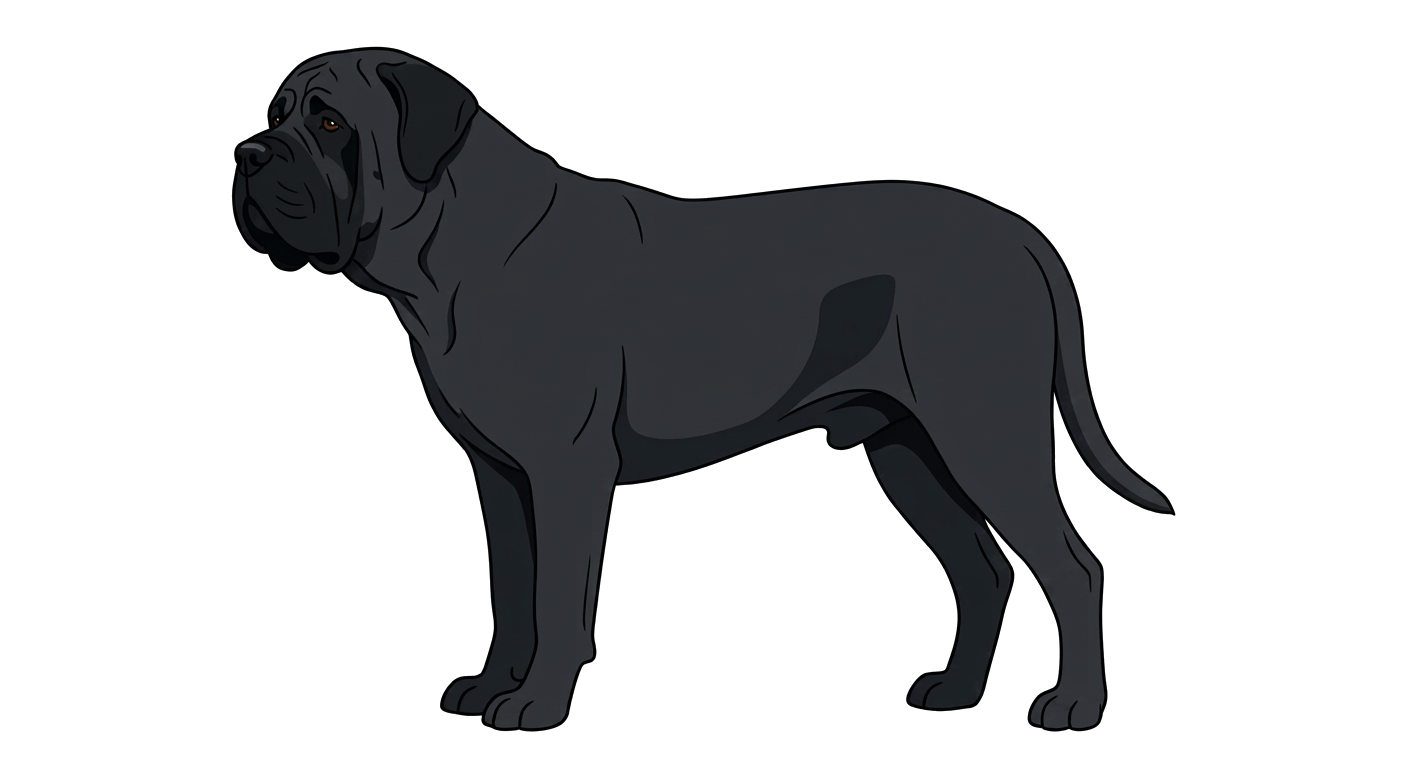 Illustration of a Solid Black coat