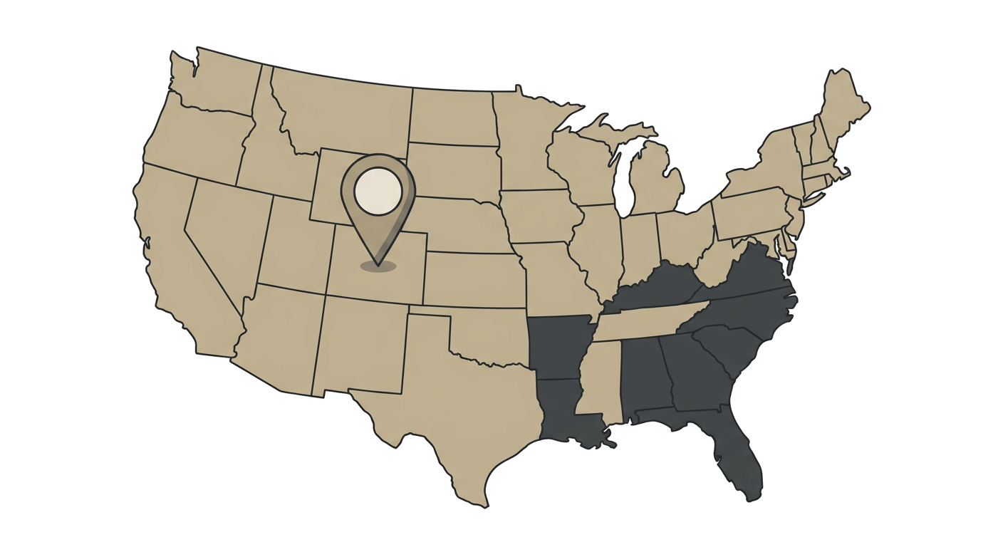 Illustrated map showing the origin of the American Molossus