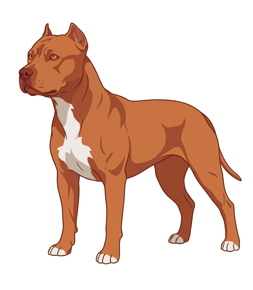 Illustration of a Red / Fawn (red nose) coat
