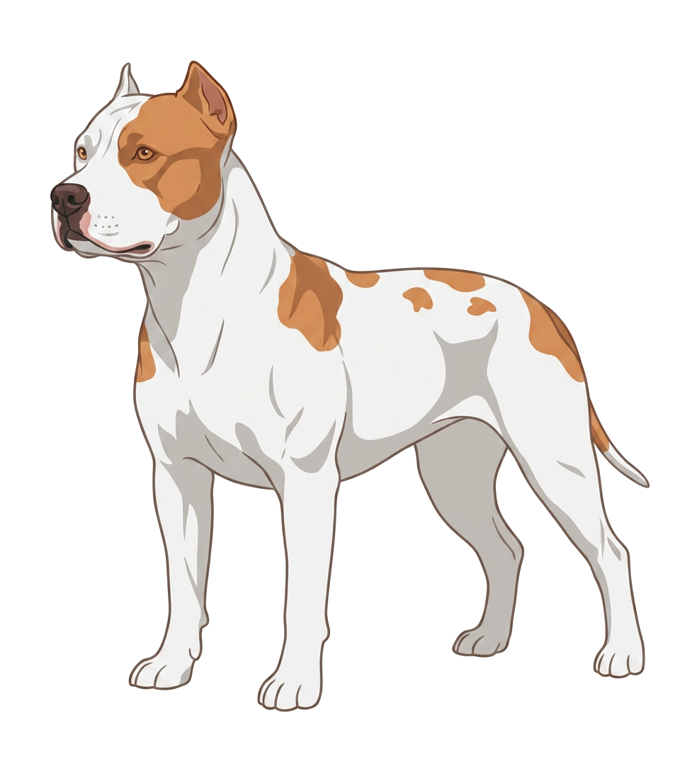 Illustration of a White & tan coat