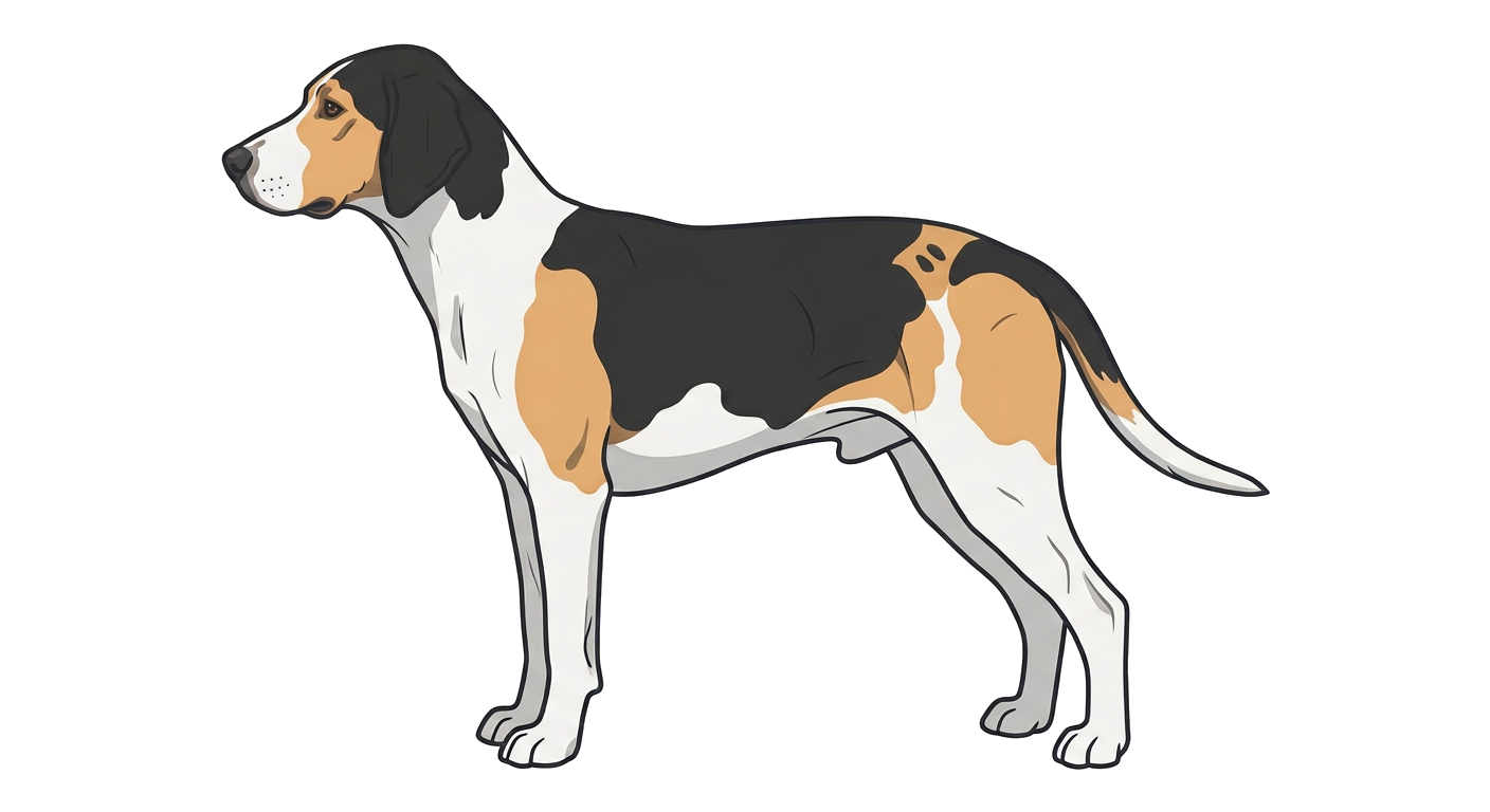 Illustration of a Tricolour coat