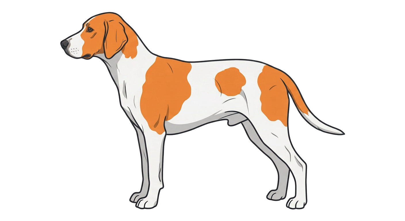 Illustration of a White and Orange coat