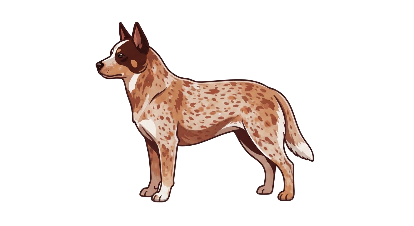 Illustration of a Red mottled coat