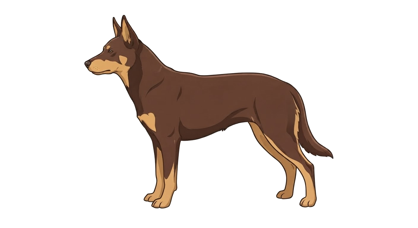 Illustration of a Red & Tan coat