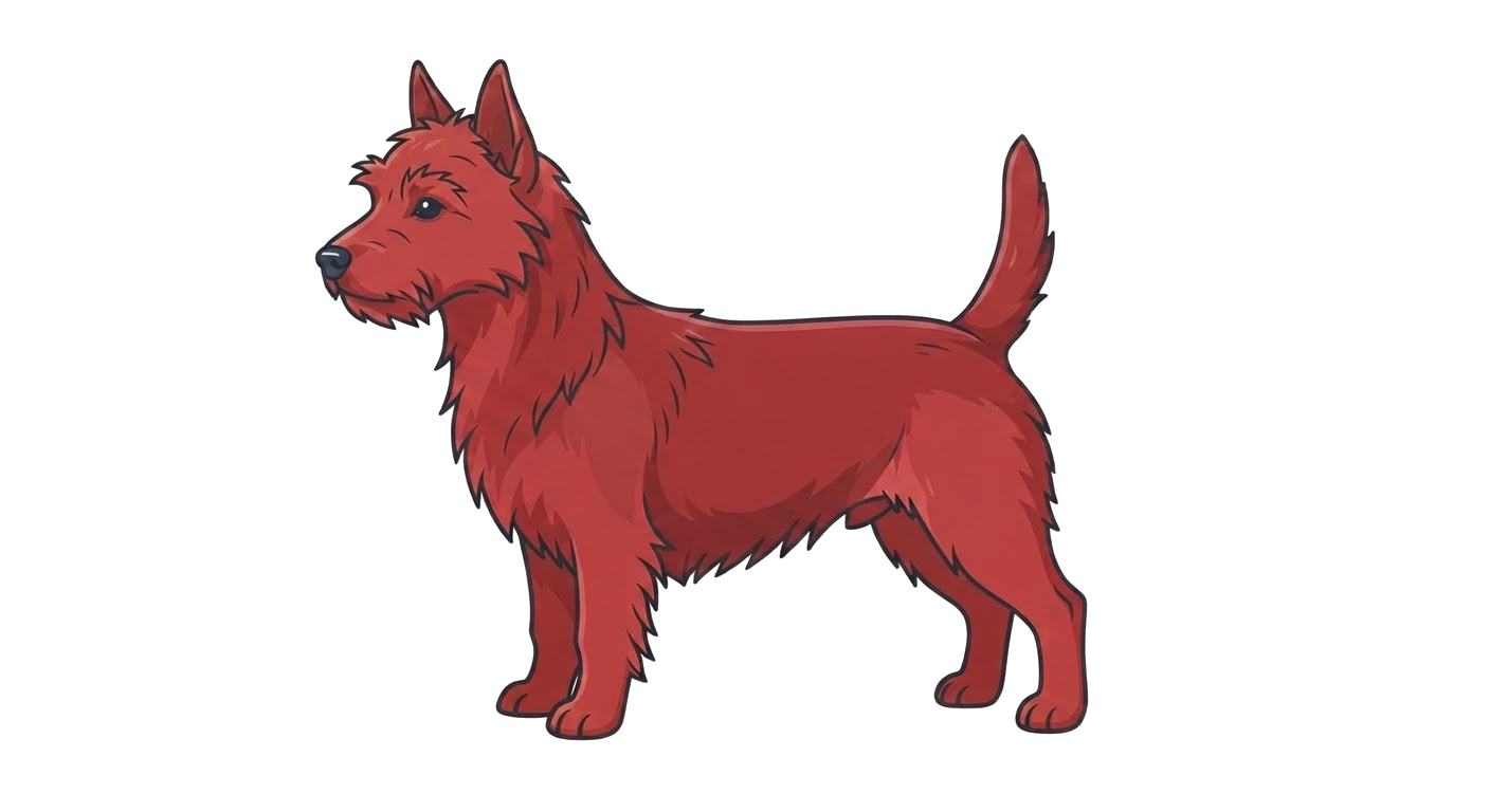Illustration of a Clear Red coat