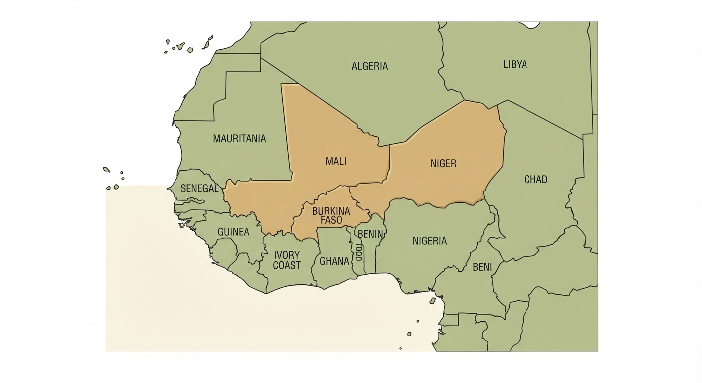 Illustrated map showing the origin of the Azawakh