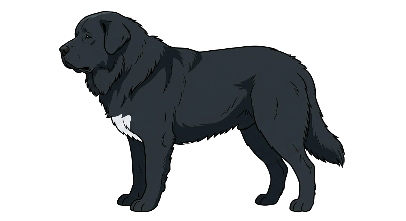 Illustration of a Solid Black coat