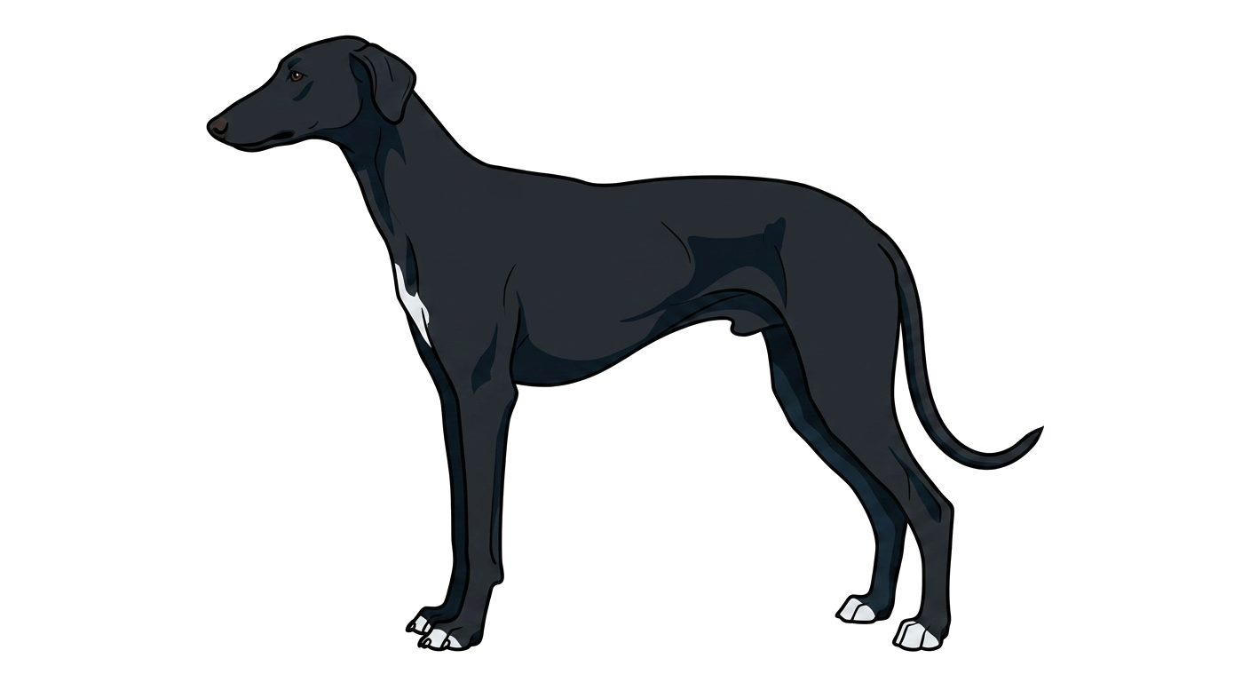 Illustration of a Black coat