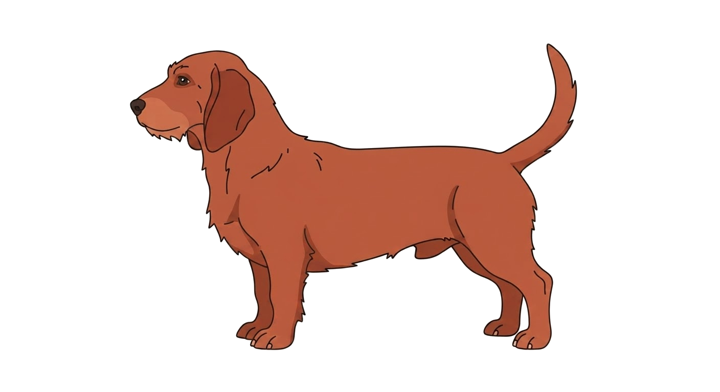 Illustration of a Red Wheaten coat
