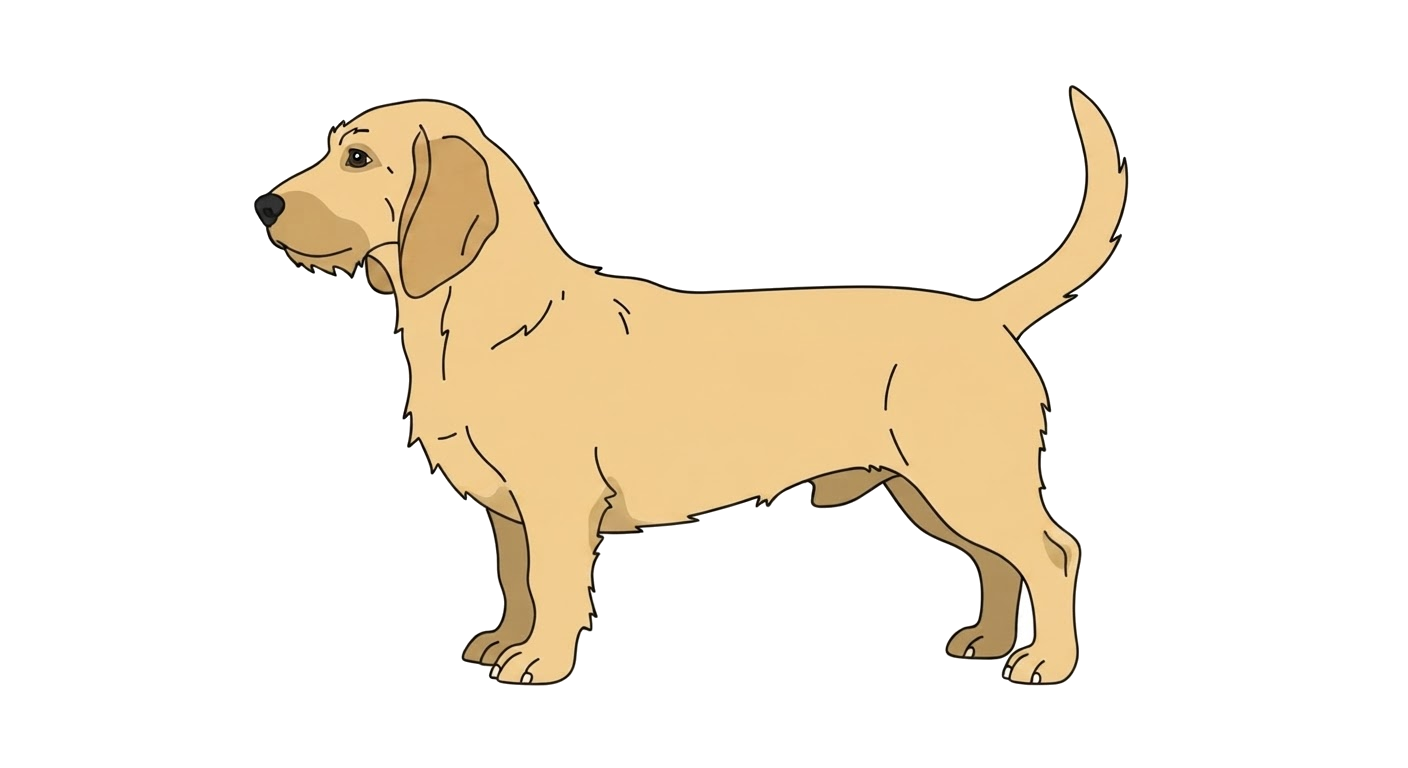 Illustration of a Wheaten coat