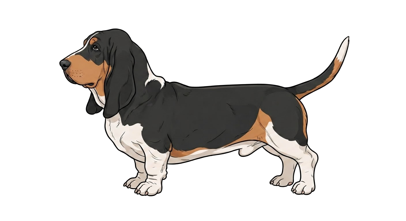 Illustration of a Tricolour coat
