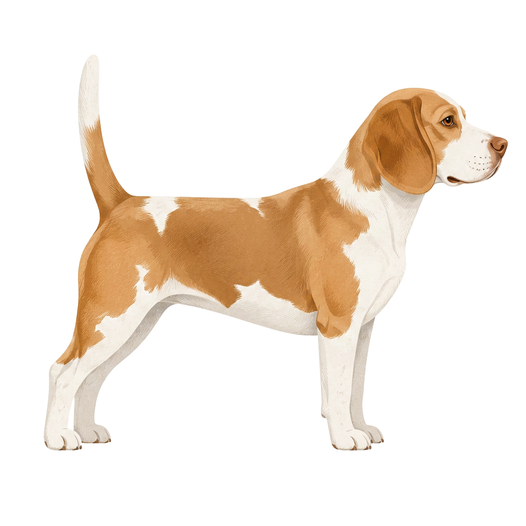 Illustration of a Tan and White coat