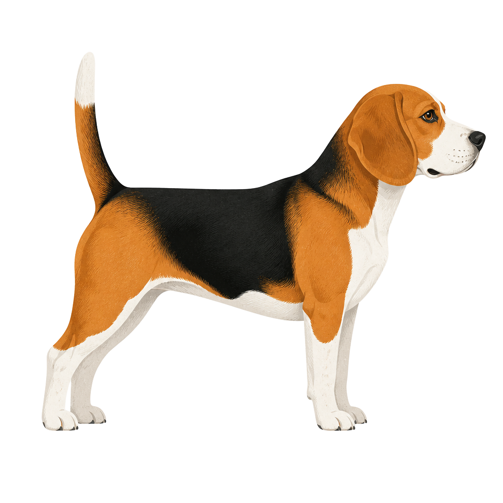 Illustration of a Tricolour coat