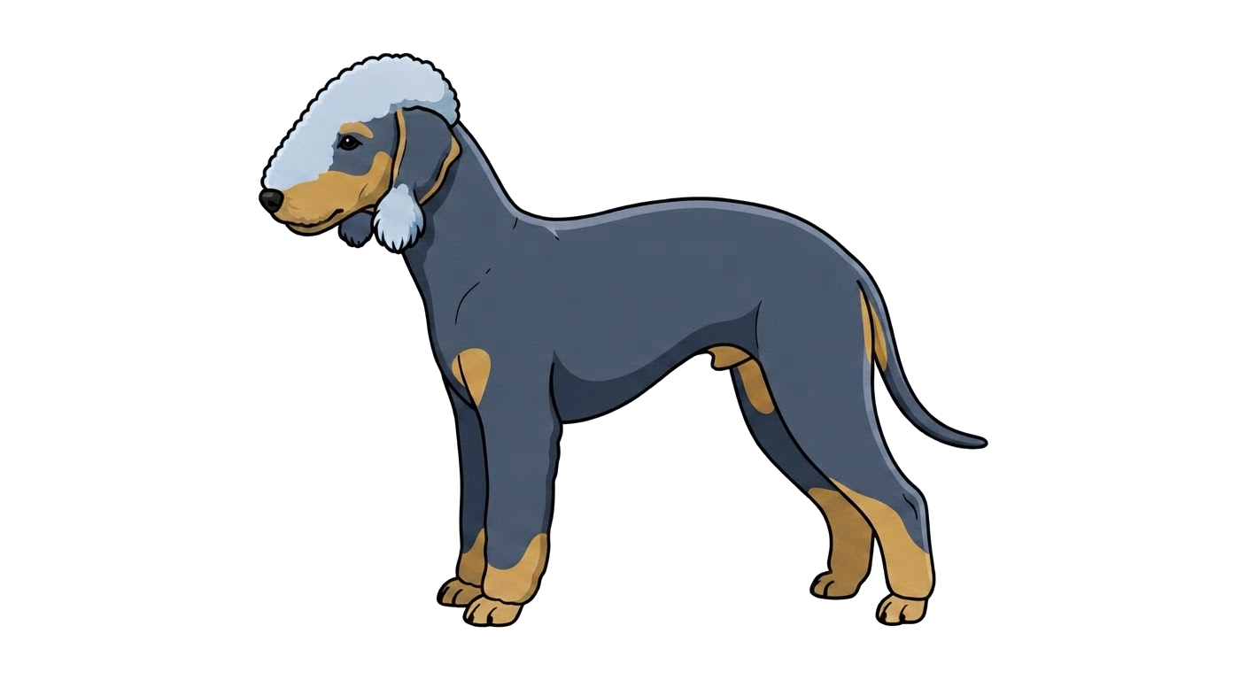 Illustration of a Blue and Tan coat
