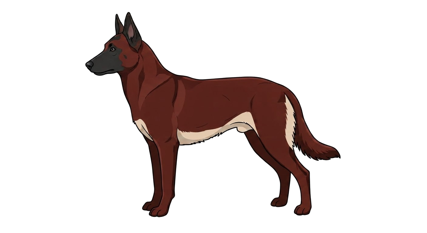 Illustration of a Mahogany coat
