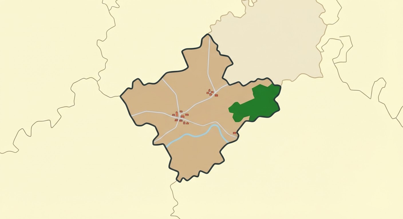 Illustrated map showing the origin of the Biewer Terrier