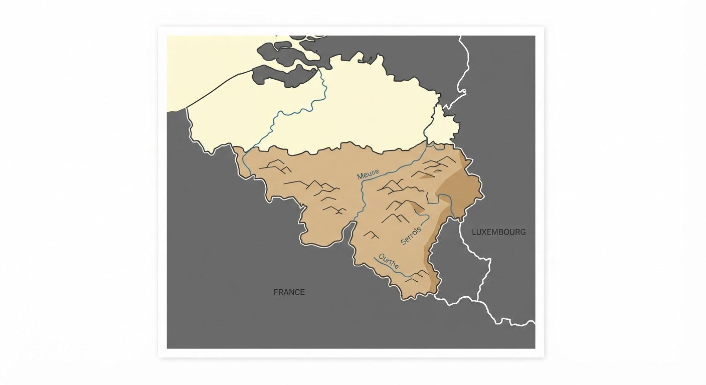 Illustrated map showing the origin of the Bloodhound