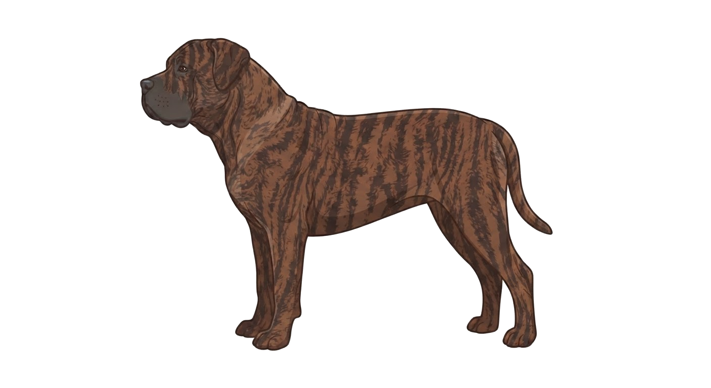 Illustration of a Brindle coat