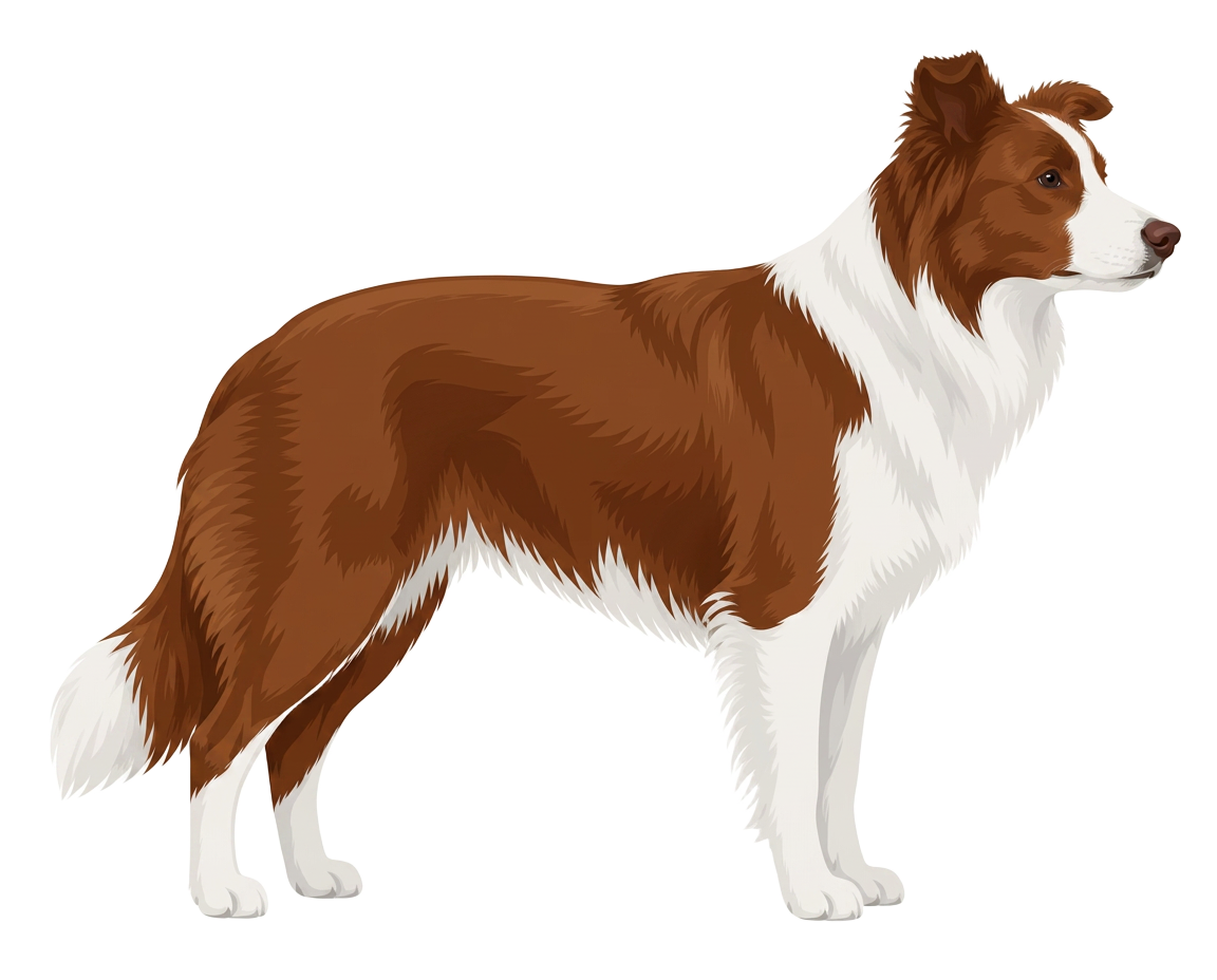 Illustration of a Red and white coat