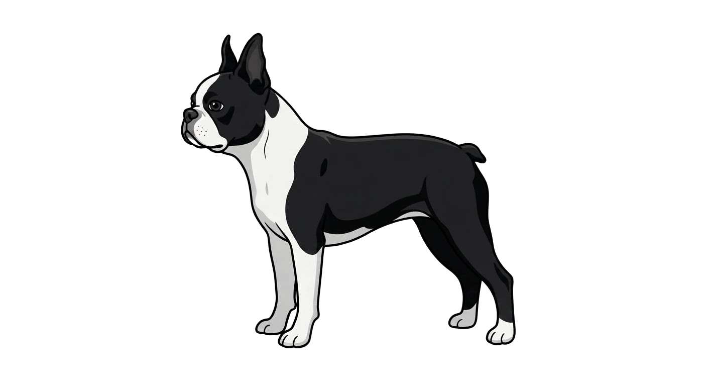 Illustration of a Black and white coat
