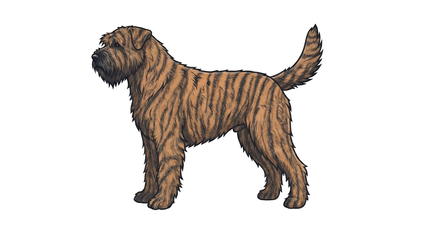 Illustration of a Brindle coat
