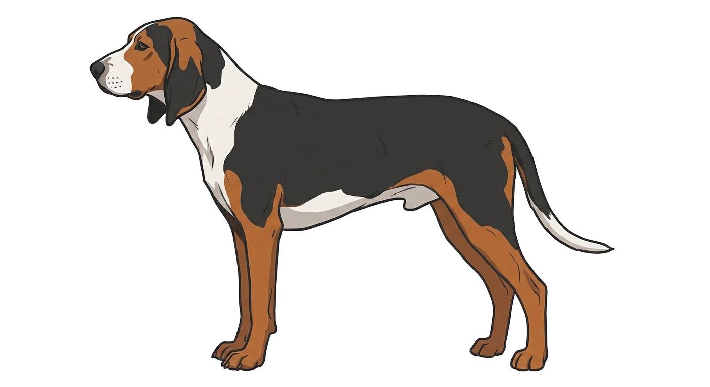 Illustration of a Tricolour coat