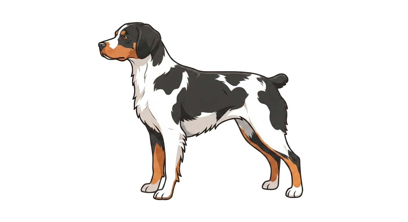 Illustration of a Tricolour coat