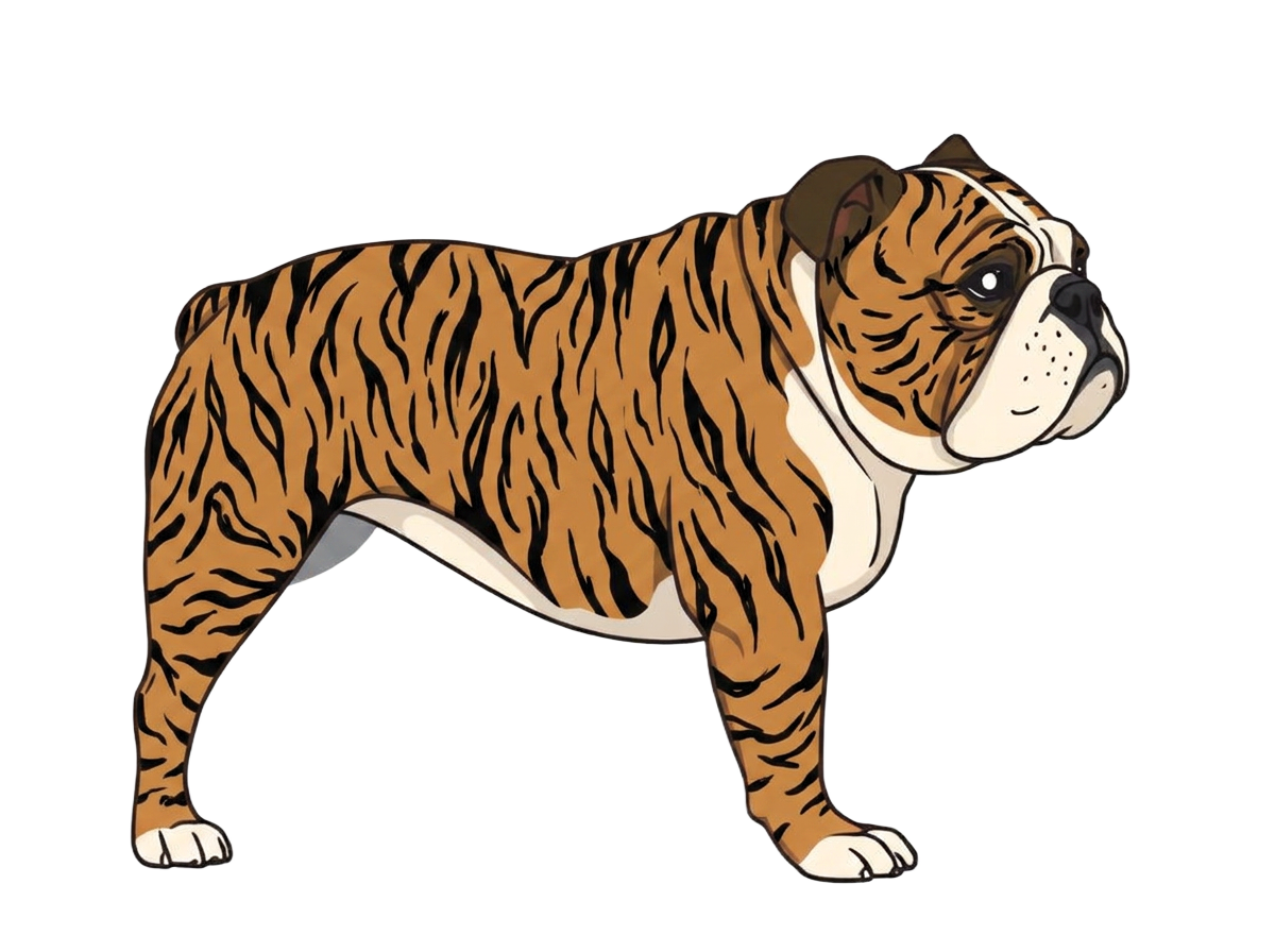 Illustration of a Brindle coat