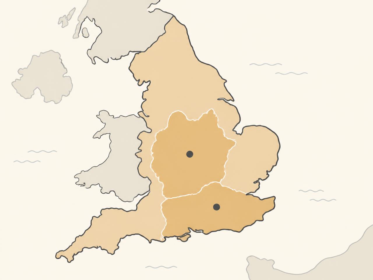 Illustrated map showing the origin of the Bulldog