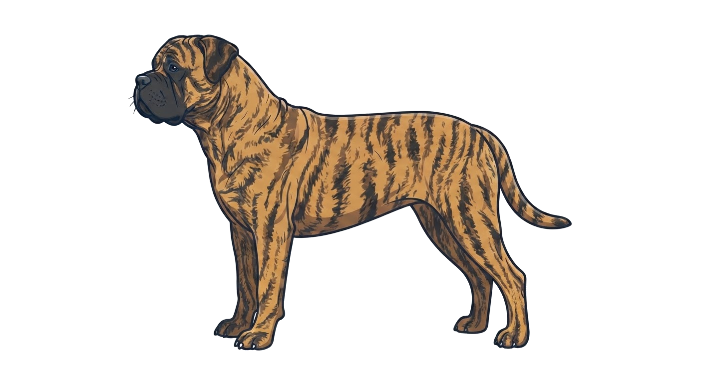 Illustration of a Brindle coat