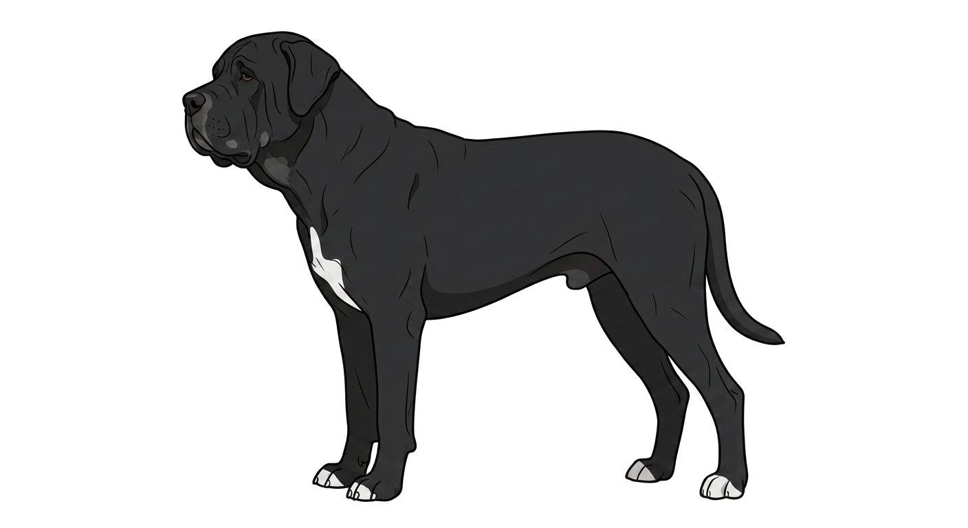 Illustration of a Black coat
