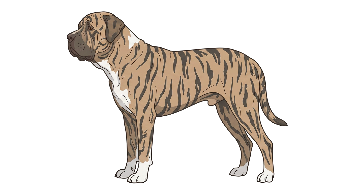 Illustration of a Brindle coat