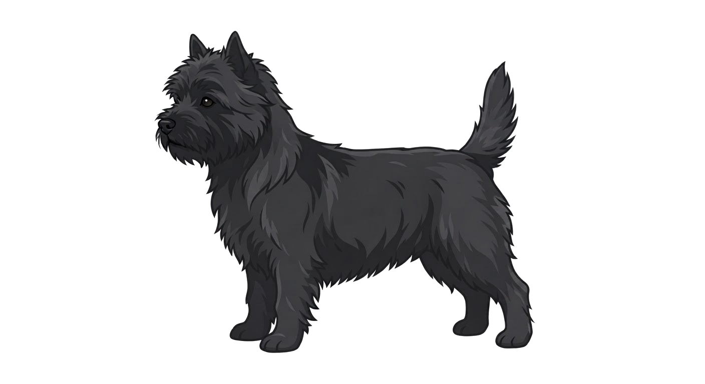Illustration of a Near black coat