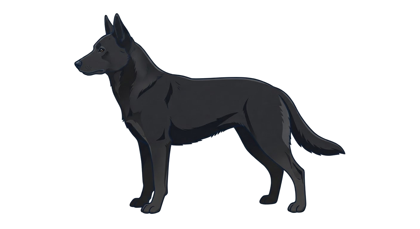Illustration of a Black coat