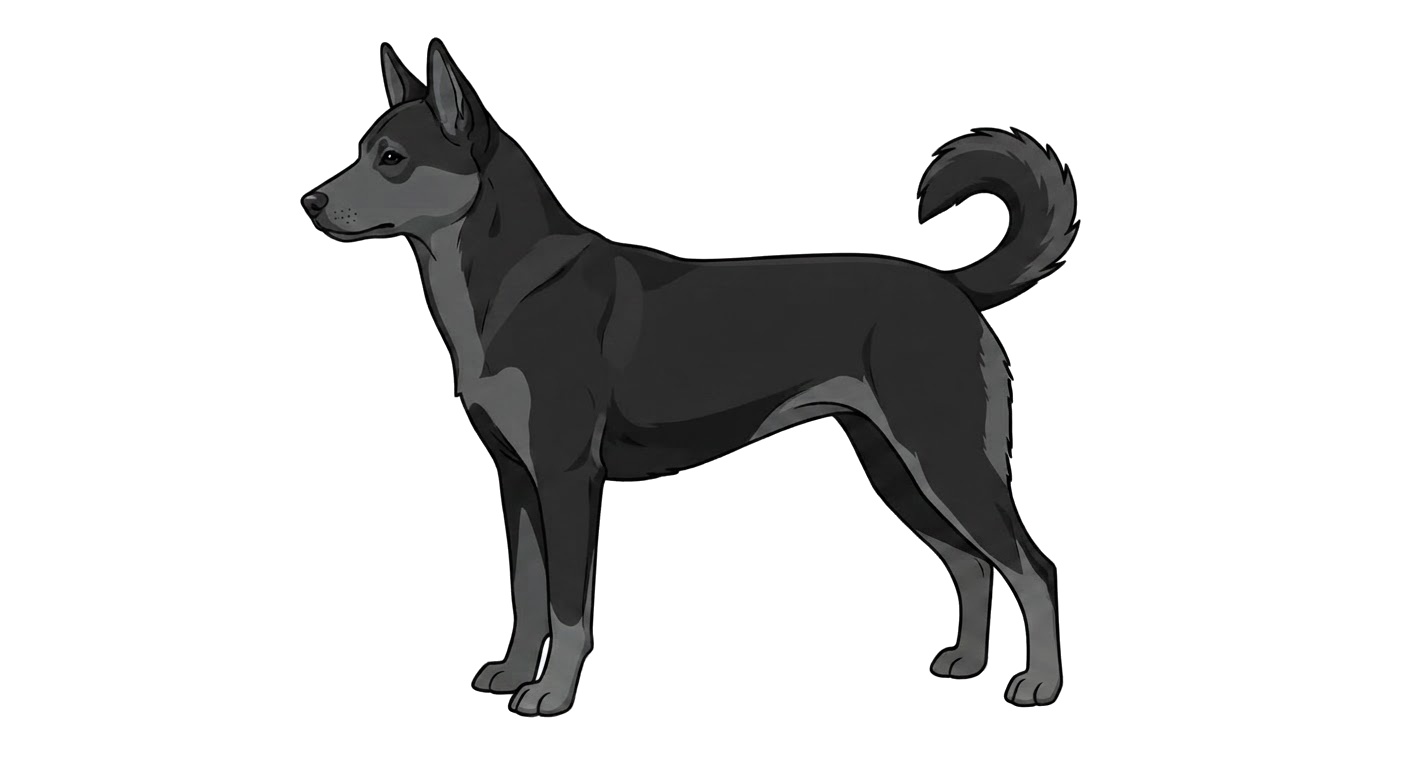 Illustration of a Black coat