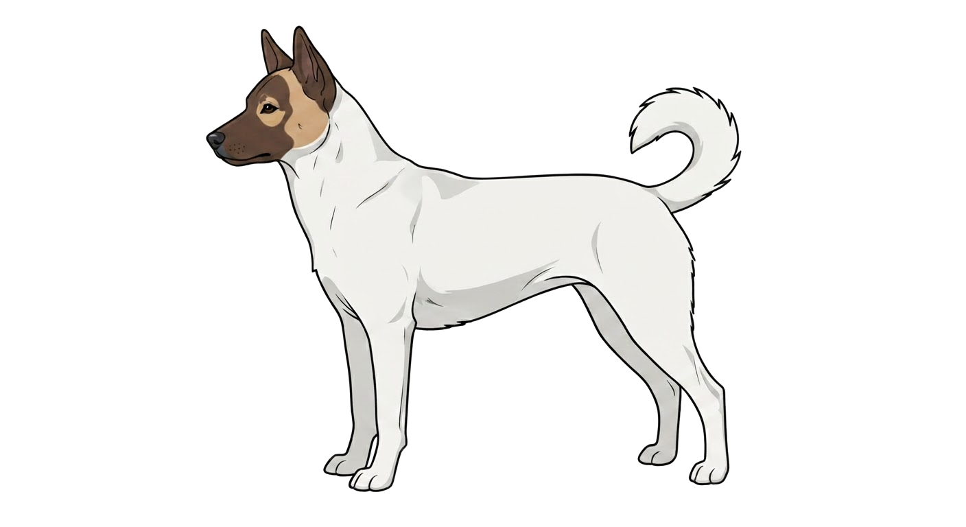 Illustration of a White with mask coat