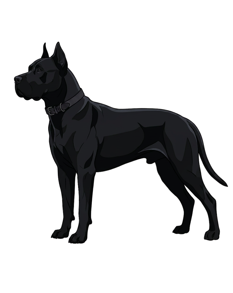 Illustration of a Black coat
