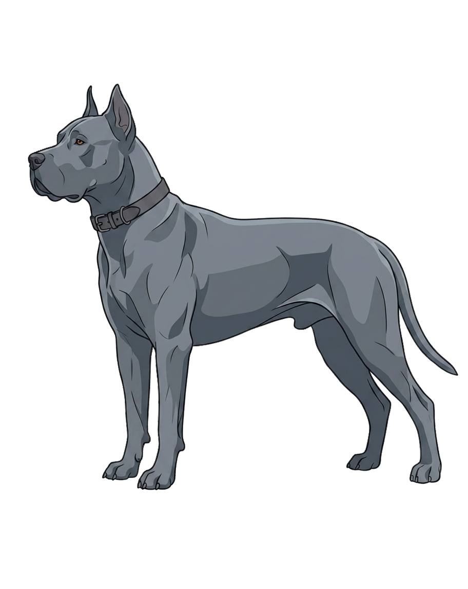 Illustration of a Blue coat